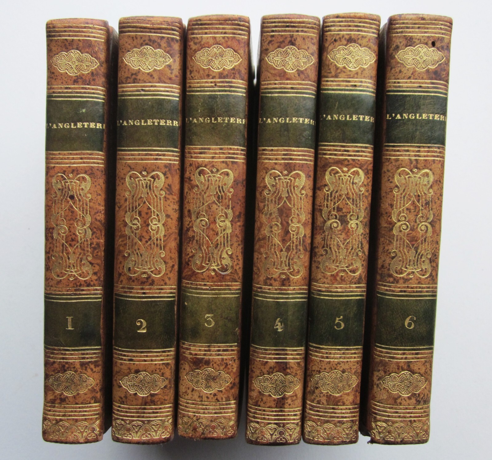 1824 Depping Atlas England Wales Scotland L’Angleterre Perrot Maps 6 Volume Set