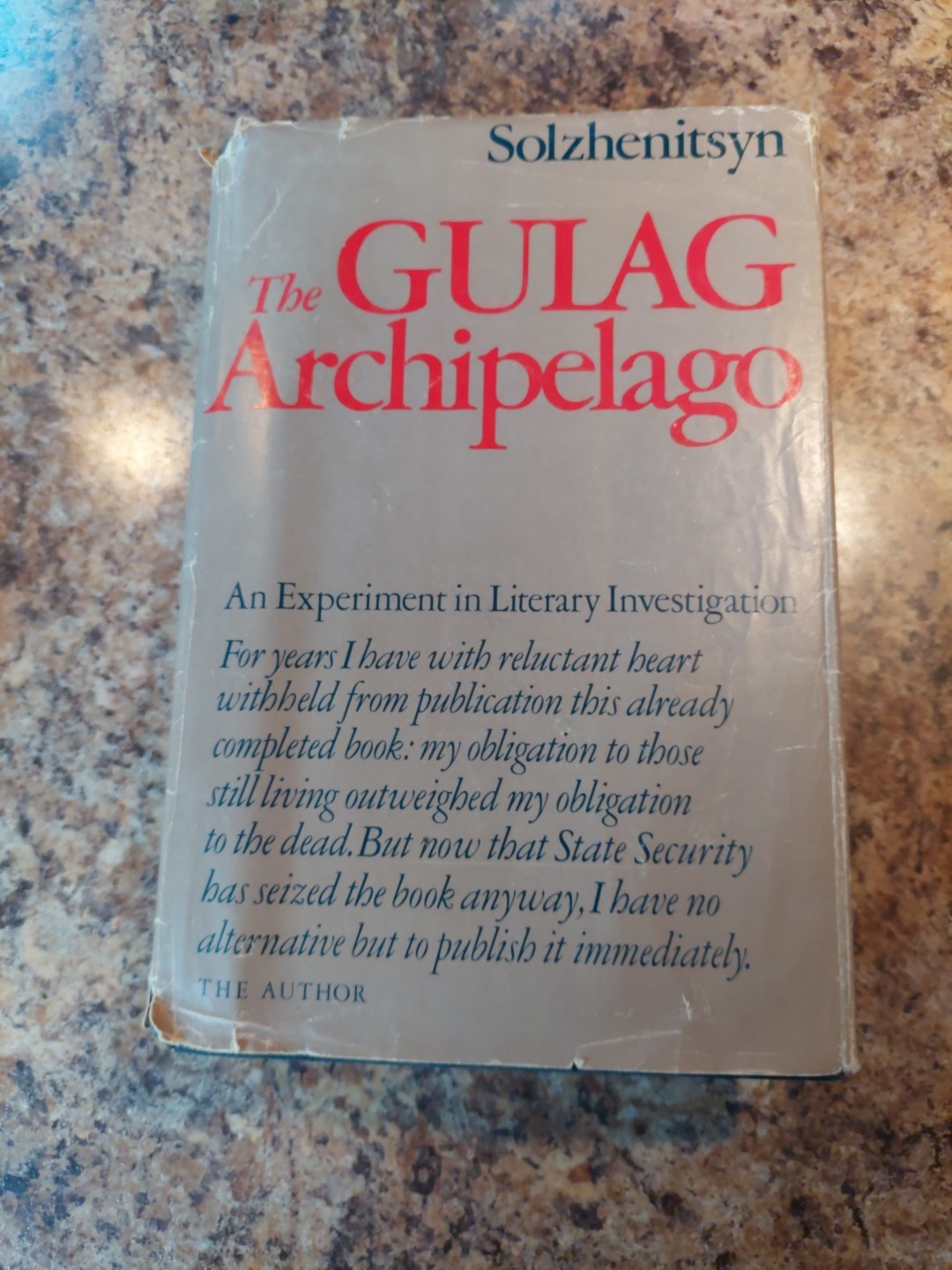 The Gulag Archipelago by Aleksandr L Solzhenitsyn 1973 1st Ed Harper & Row HCDJ