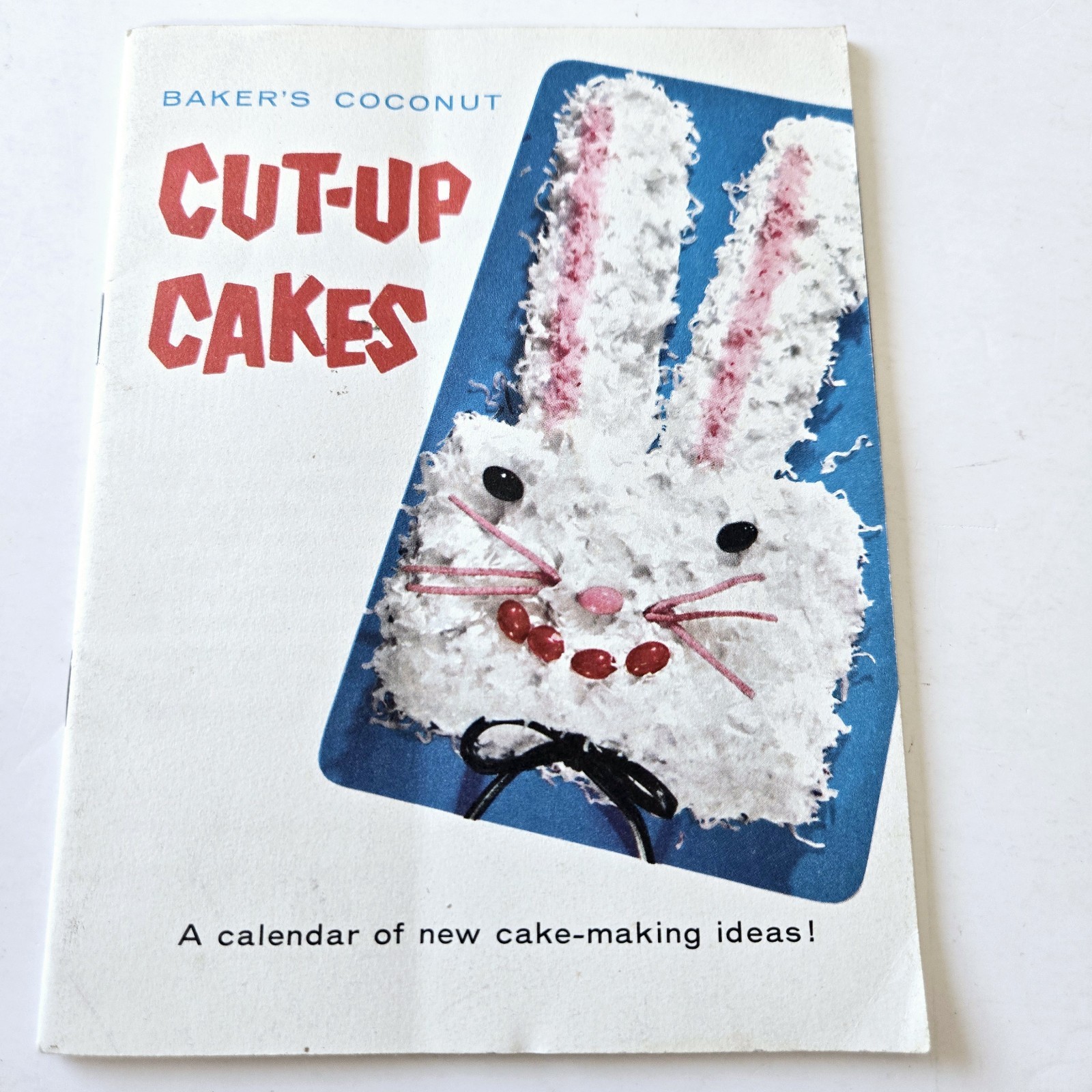 Vtg Baker’s Coconut Animal Cut-Up Cakes Pamphlet 1956 General Foods Cook Book
