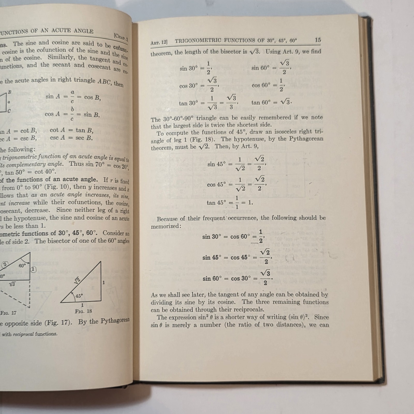 Plane & Spherical Trigonometry Wentworth Smith + Heineman HC Math Book Set