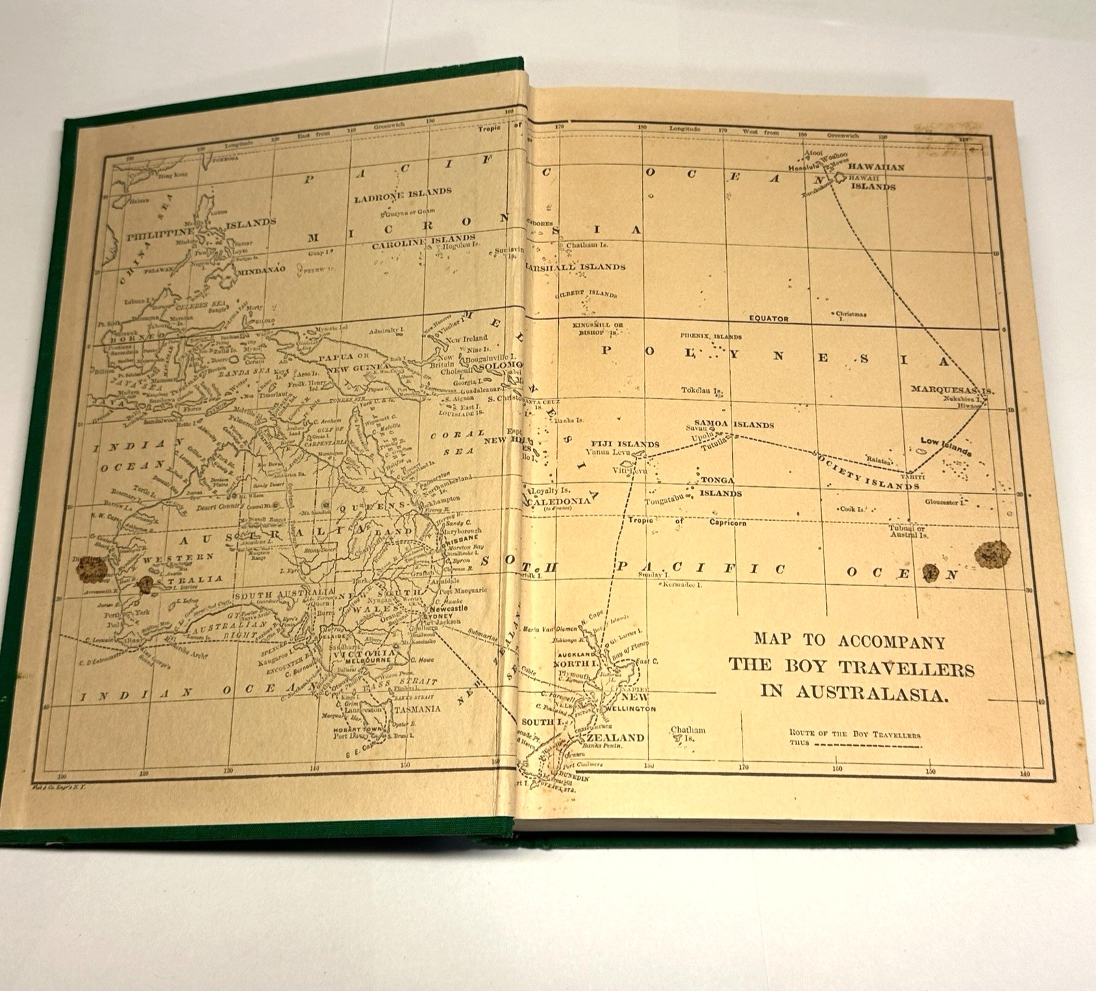 Boy Travellers Australasia Marquesas Samoa Australia Hawaii 1800s Knox Hardcover