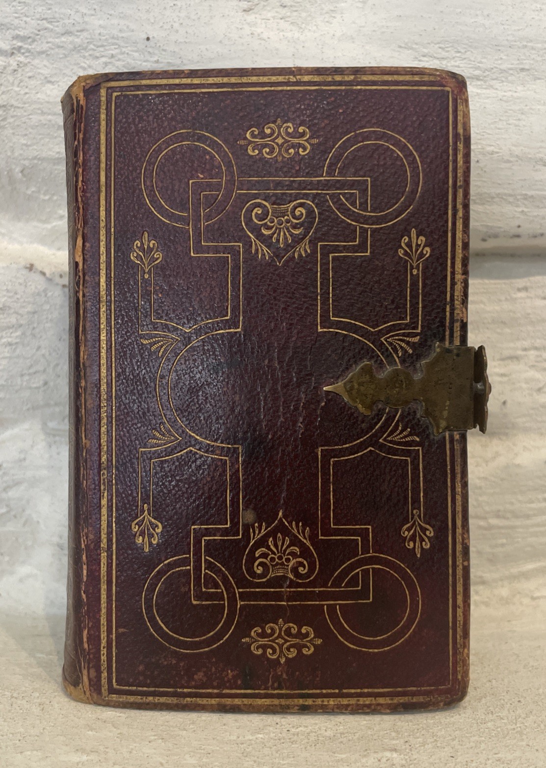 Antique 1849 Mini Methodist Hymns Leather W Hinge The Methodist Episcopal Church