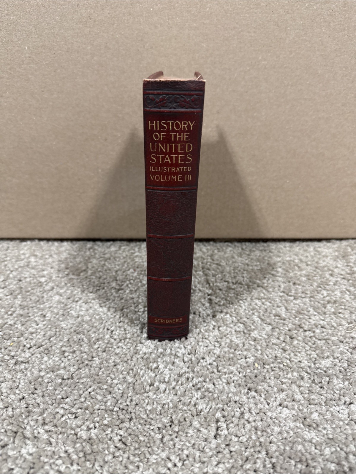 History of the United States Illustrated Vol 3~ Leather bound 1922 ~ Very Good