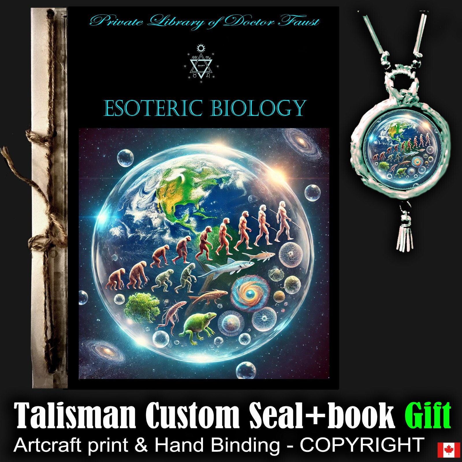 Biology Book Esoteric Biological Science Magic Humanistic Occult Secret Genetics