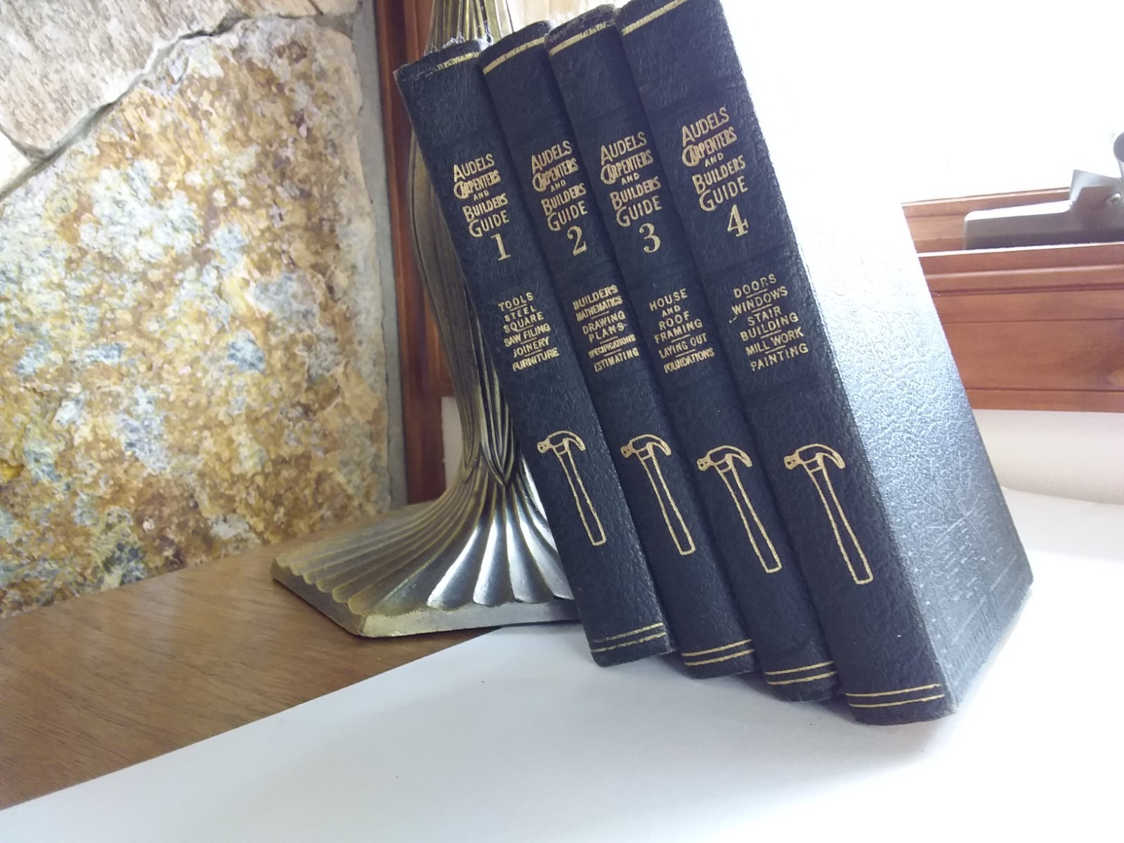 AUDELS CARPENTERS AND BUILDERS GUIDE VOL. 1-4 1948 Ed. Comp. Set COLLECTABLE
