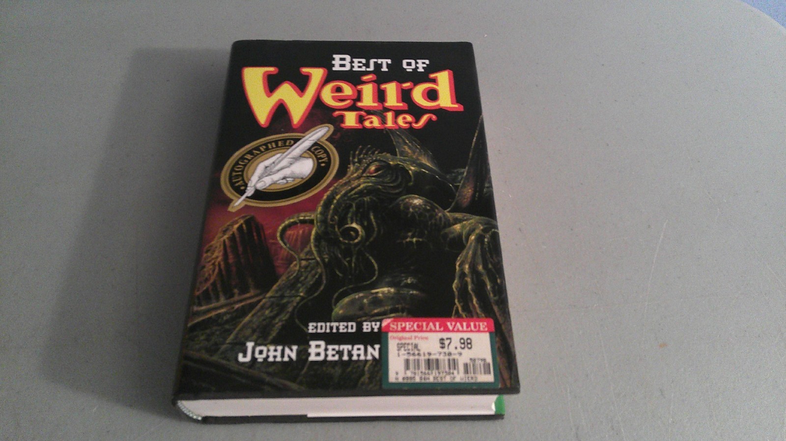 Best of Weird Tales 1995 HC First Edition 1st Printing SIGNED John Betancourt