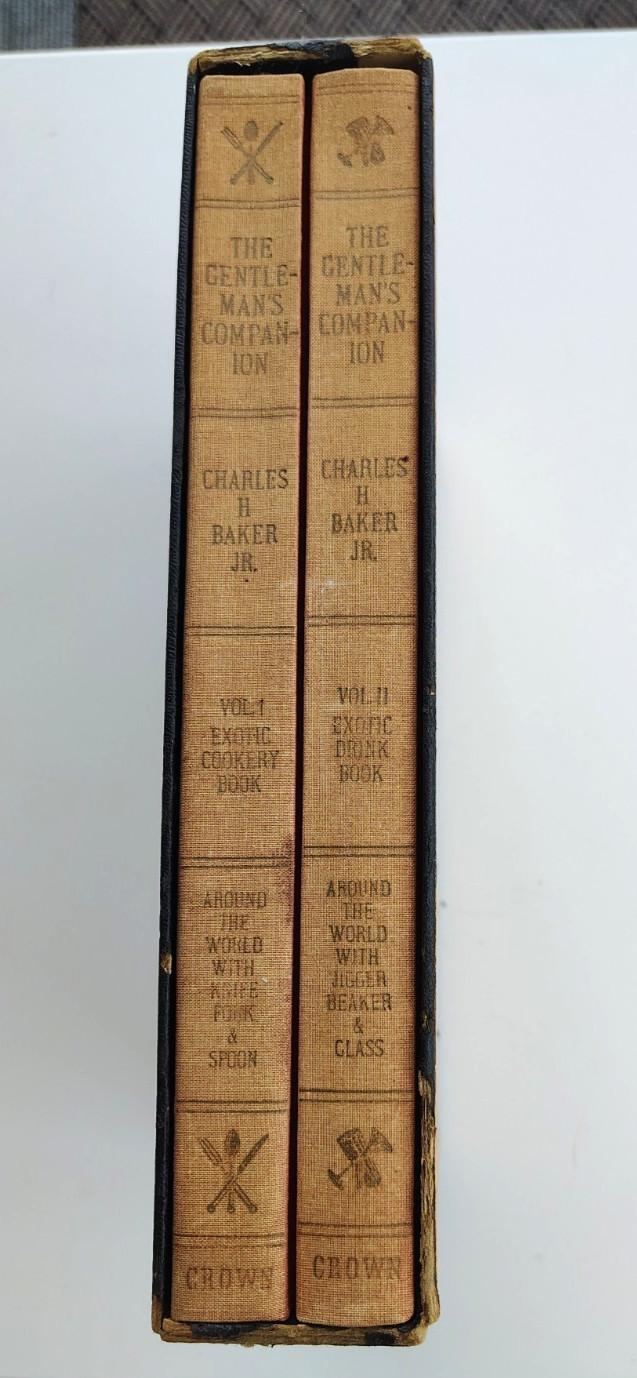 1946 The Gentleman’s Companion Charles Baker 2 Vol Book Set Slipcase FREE SHIP