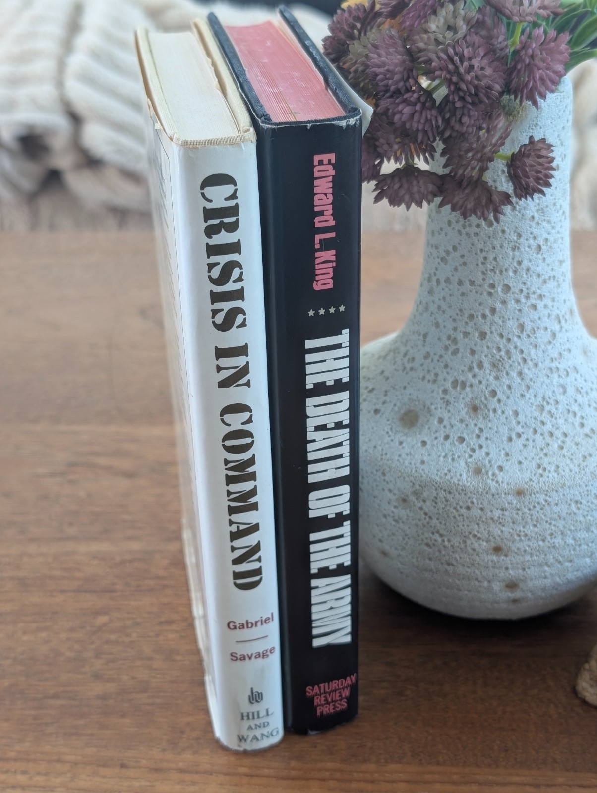 CRISIS IN COMMAND GABRIEL SAVAGE + DEATH OF THE ARMY KING VIETNAM LOT 2 BOOKS