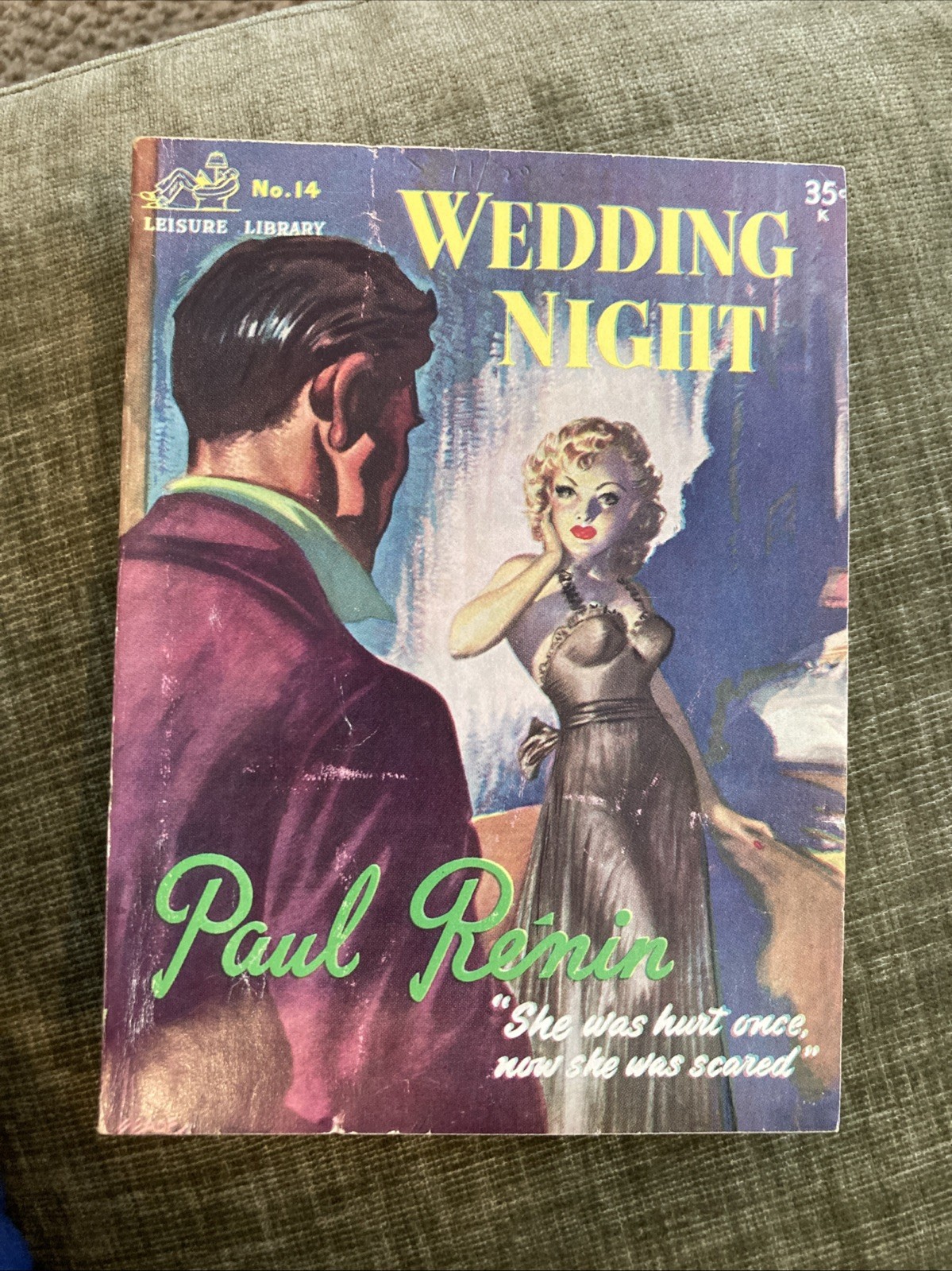 Sleaze gga digest Vintage Pb, Wedding Night by Renin Leisure Lib14, 1952 c-Heade