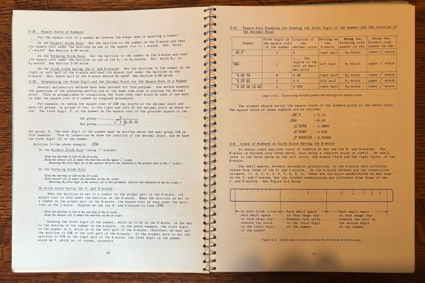 Slide Rule C L Johnston Revised Edition 1960 Spiral Bound Math Textbook