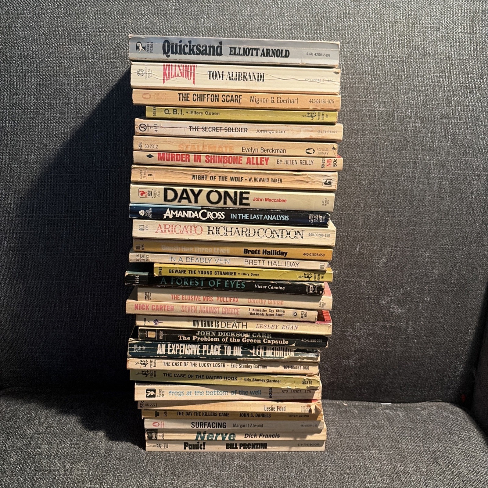 Lot of 28 vintage paperback books murder Mystery Gang Detective Mixed
