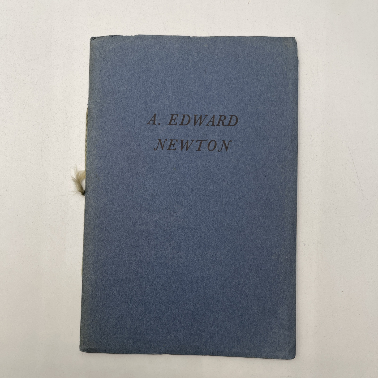 A Tribute To A. Edward Newton / 1940 SC