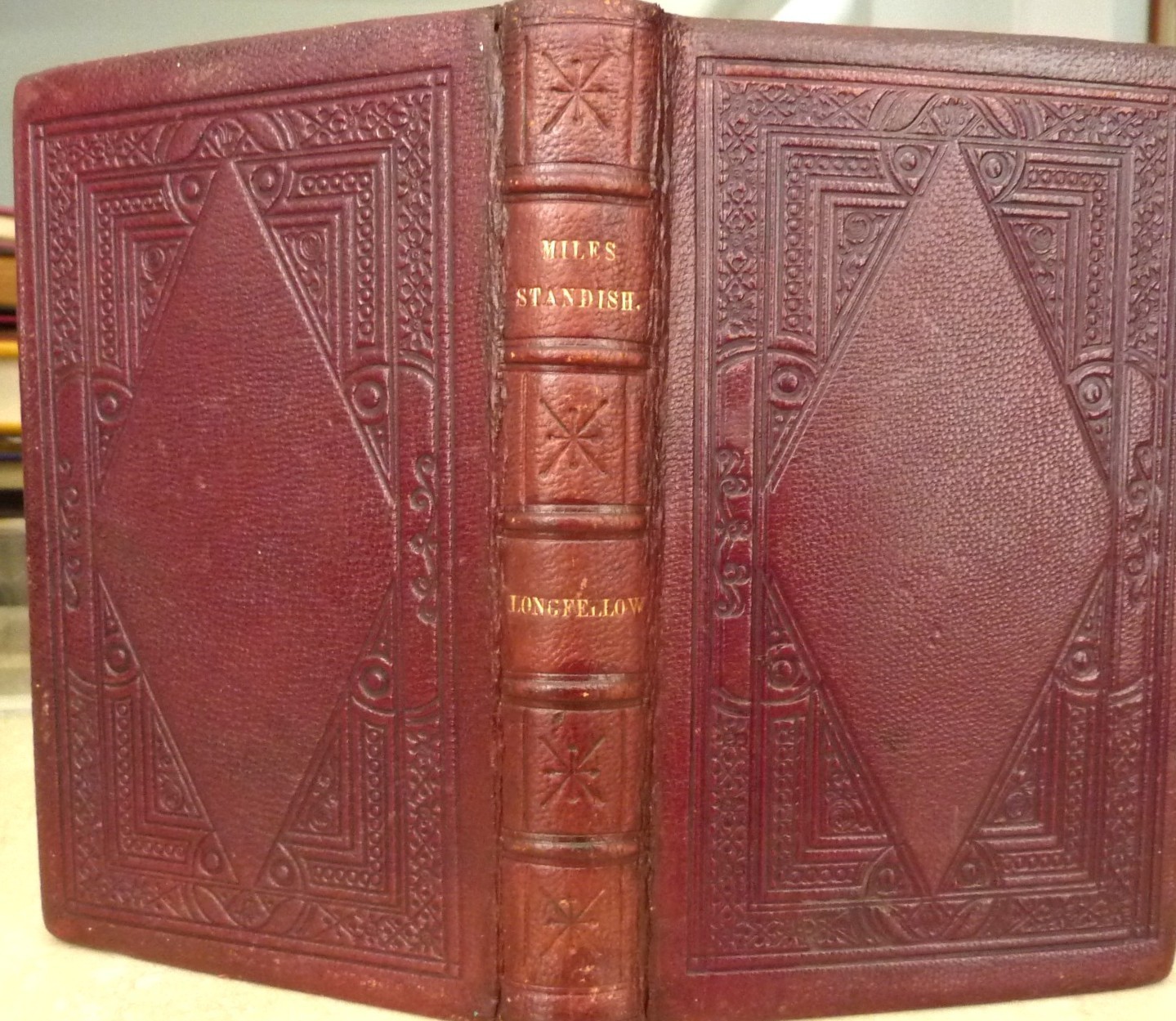 (Double Fore-Edge Painting) The Courtship of Miles Standish 1st UK Precedes U.S.