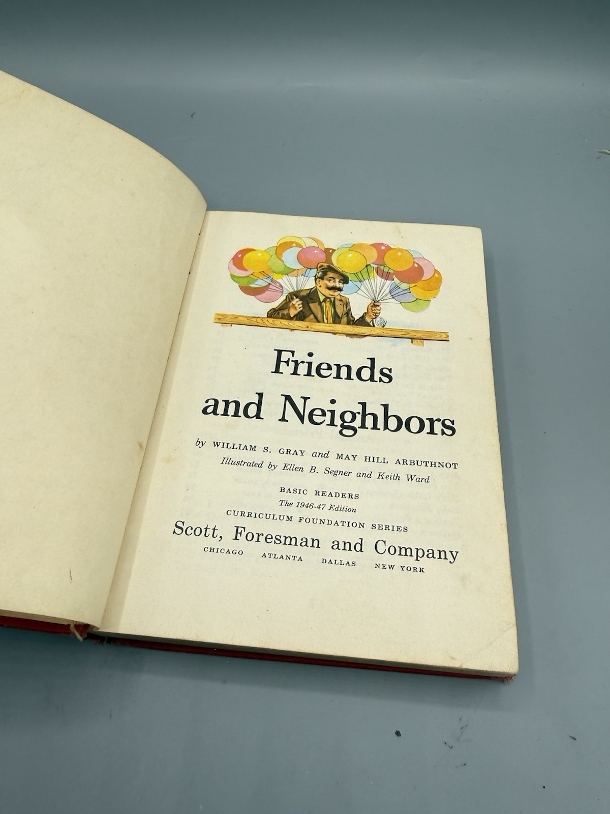 Vintage 1946 Friends and Neighbors Basic Readers Scott Foresman HC School Book