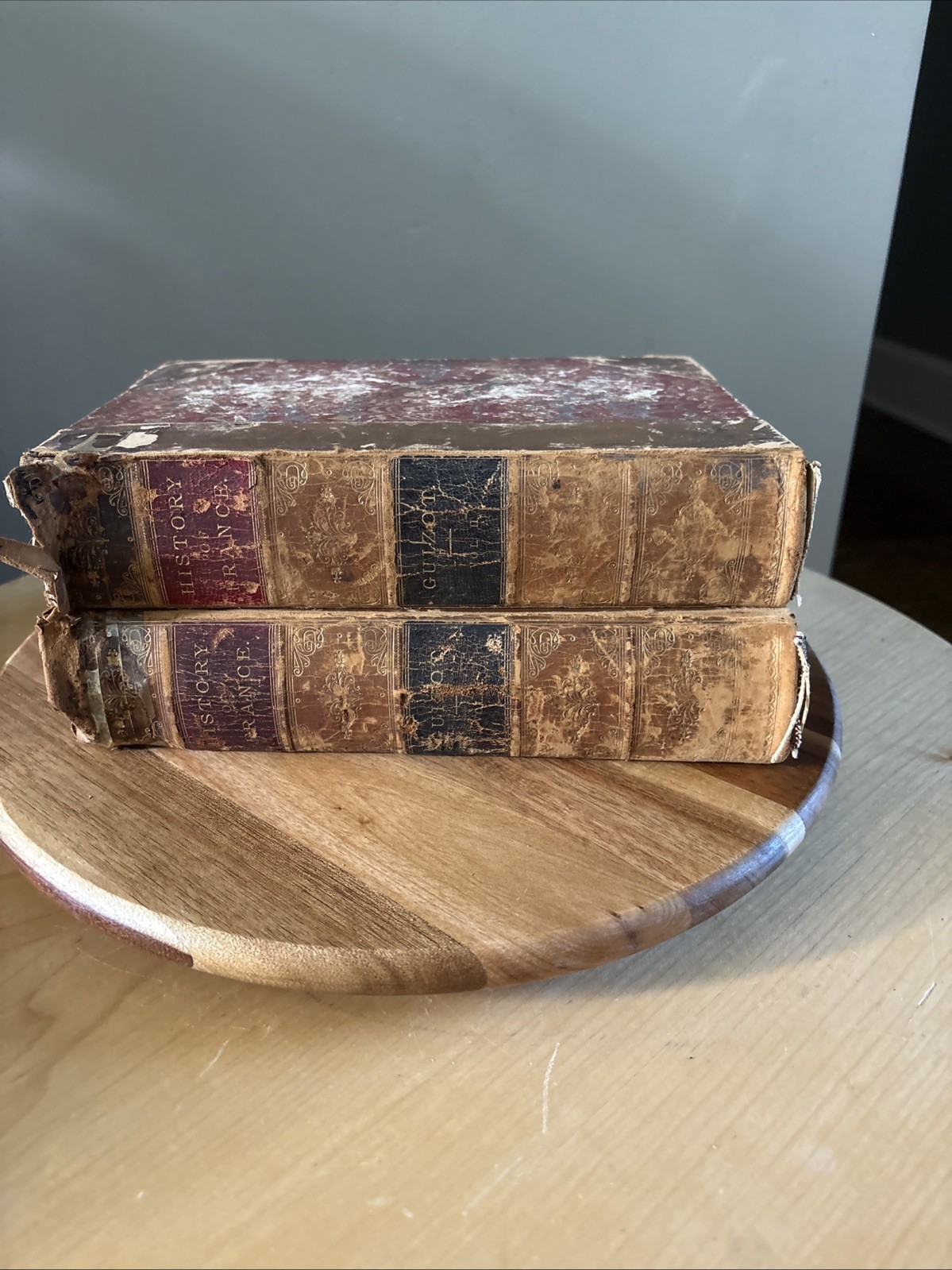 antique books “The History Of France “ Volumes I & II By Francois Guizot.