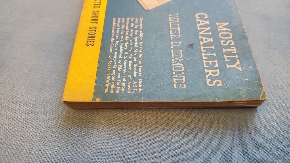 Armed Services Edition Mostly Canallers 875 Edmonds Very Good
