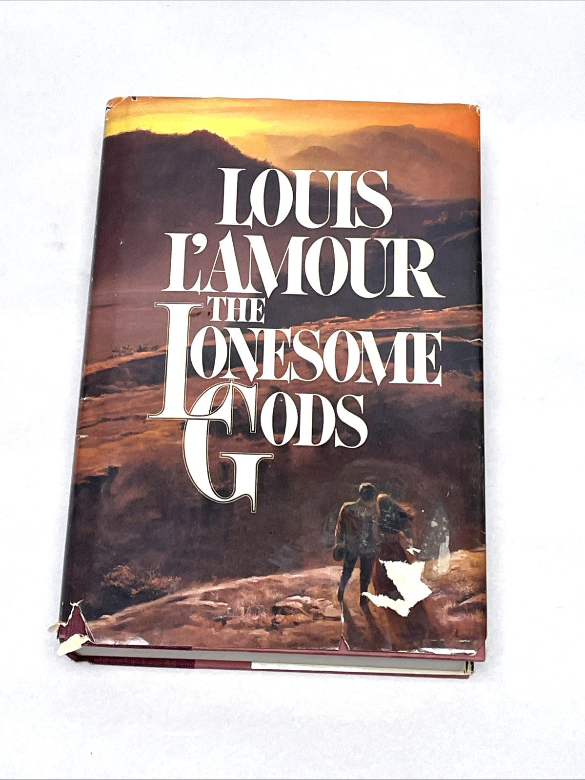 Louis L’Amour The Lonesome Gods HC DJ 1983 Bantam Hardcover Western Novel