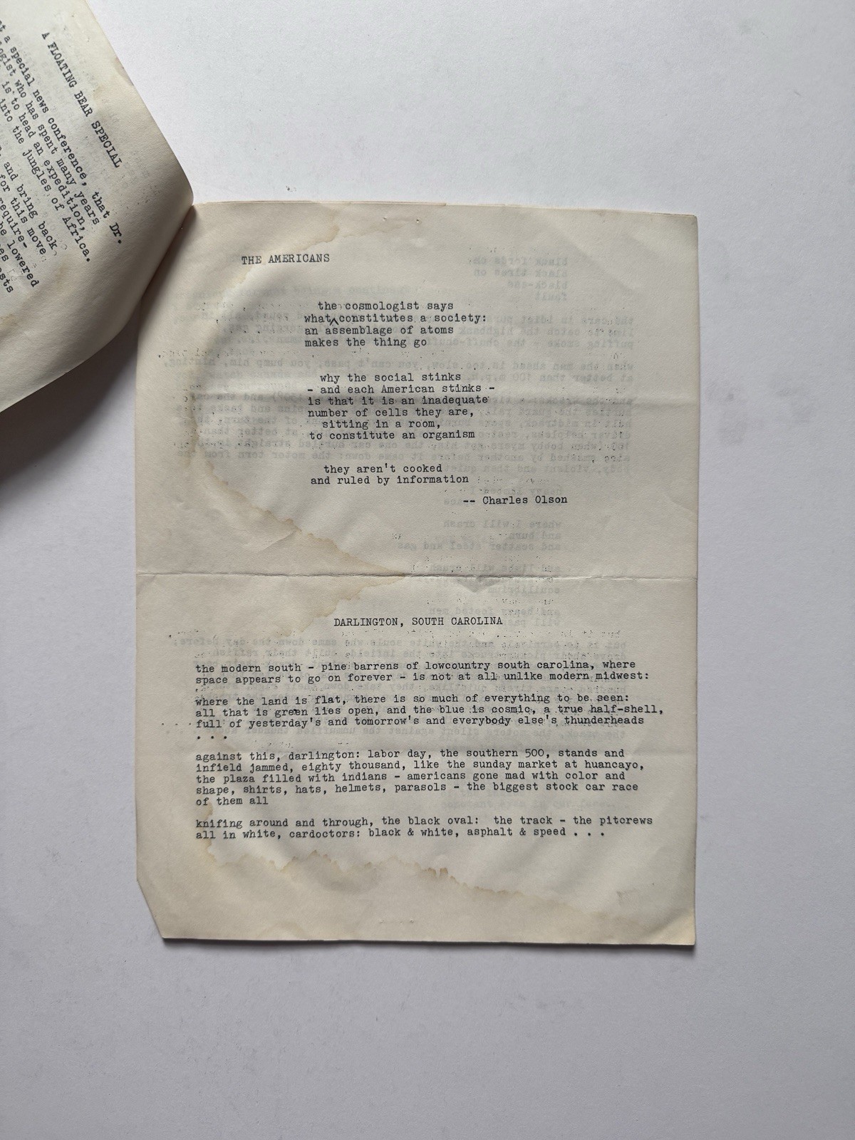 The Floating Bear Issues 17 & 35 Ed. Diane Di Prima LeRoi Jones 1961/68 Poetry