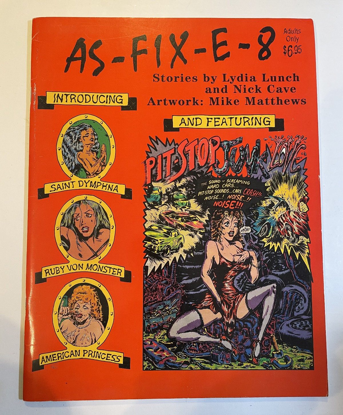 NICK CAVE LYDIA LUNCH As-Fix-E-8 Mike Matthews 1st Edition 1993 PB LAST GASP