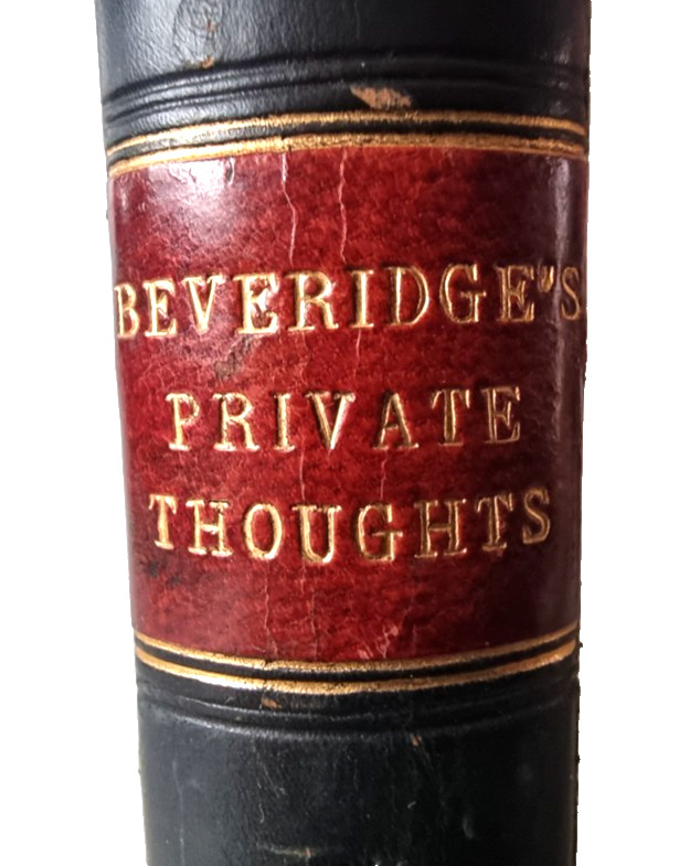 Beveridge’s Private Thoughts On Religion & A Christian’s Life |Wm Beveridge 1836