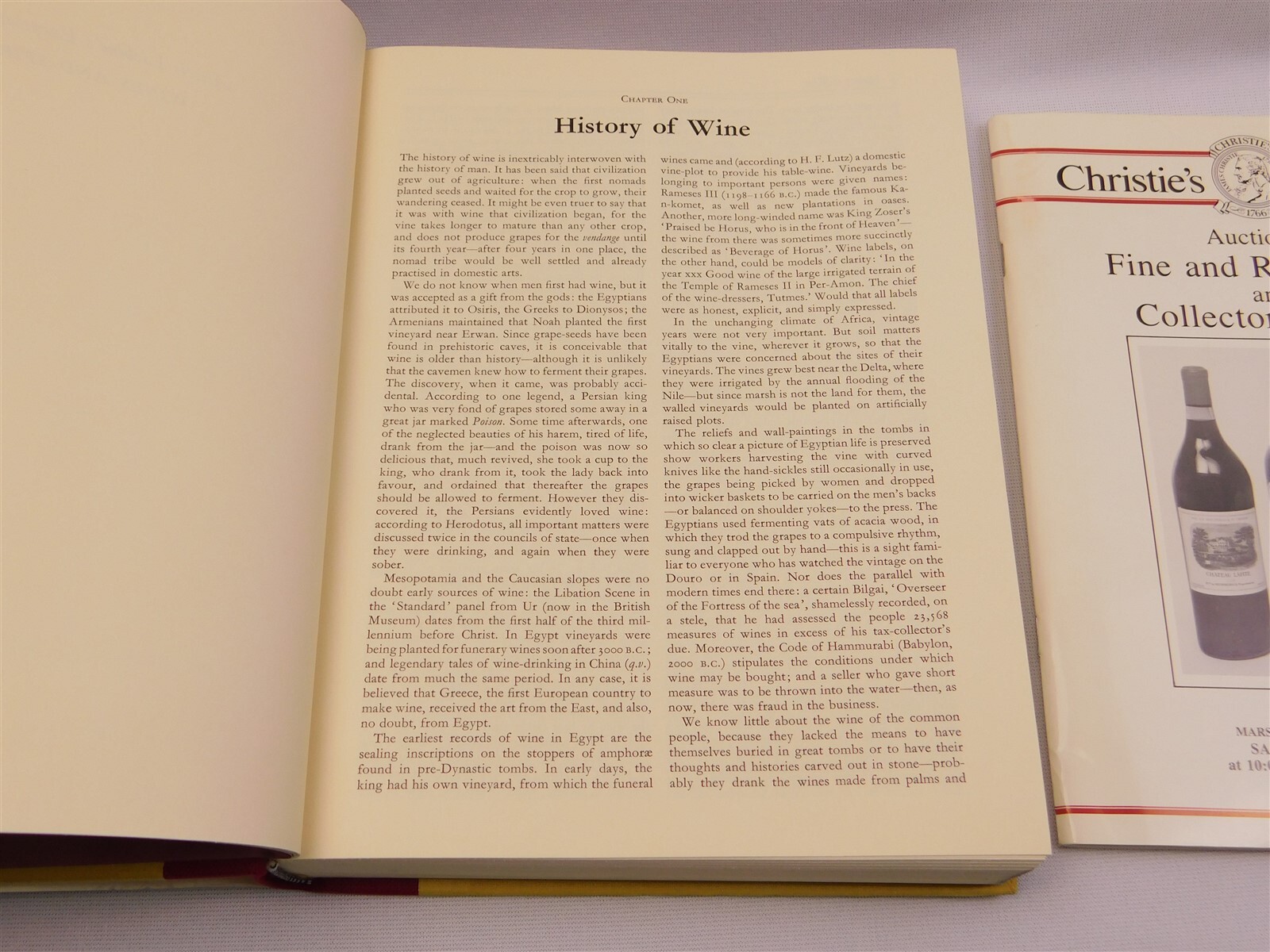 3 Vtg Wine Books Christie’s Auction 1981 1987 Encyclopedia Of Wines Spirits 1967