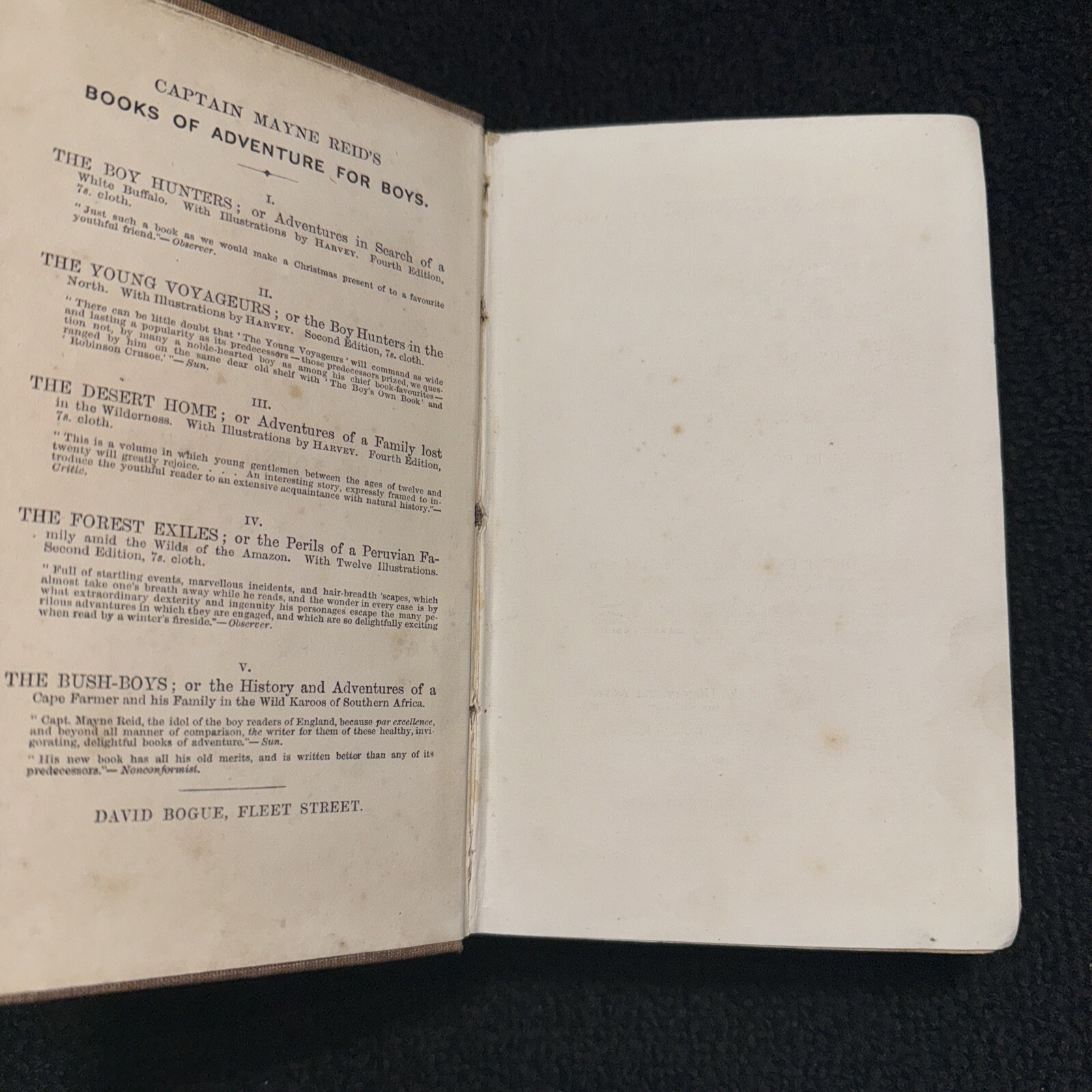 1857 The Young Yägers Narrative of Hunting Adventures in Southern Africa by Reid