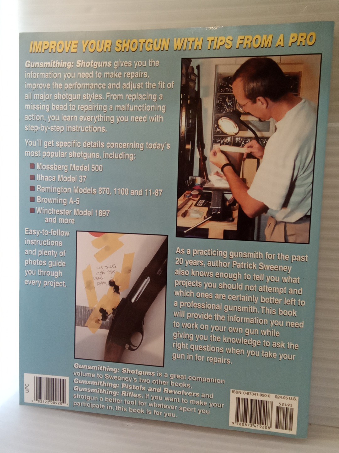 Gunsmithing: Shotguns by Patrick Sweeney (Paperback) FREE SHIPPING