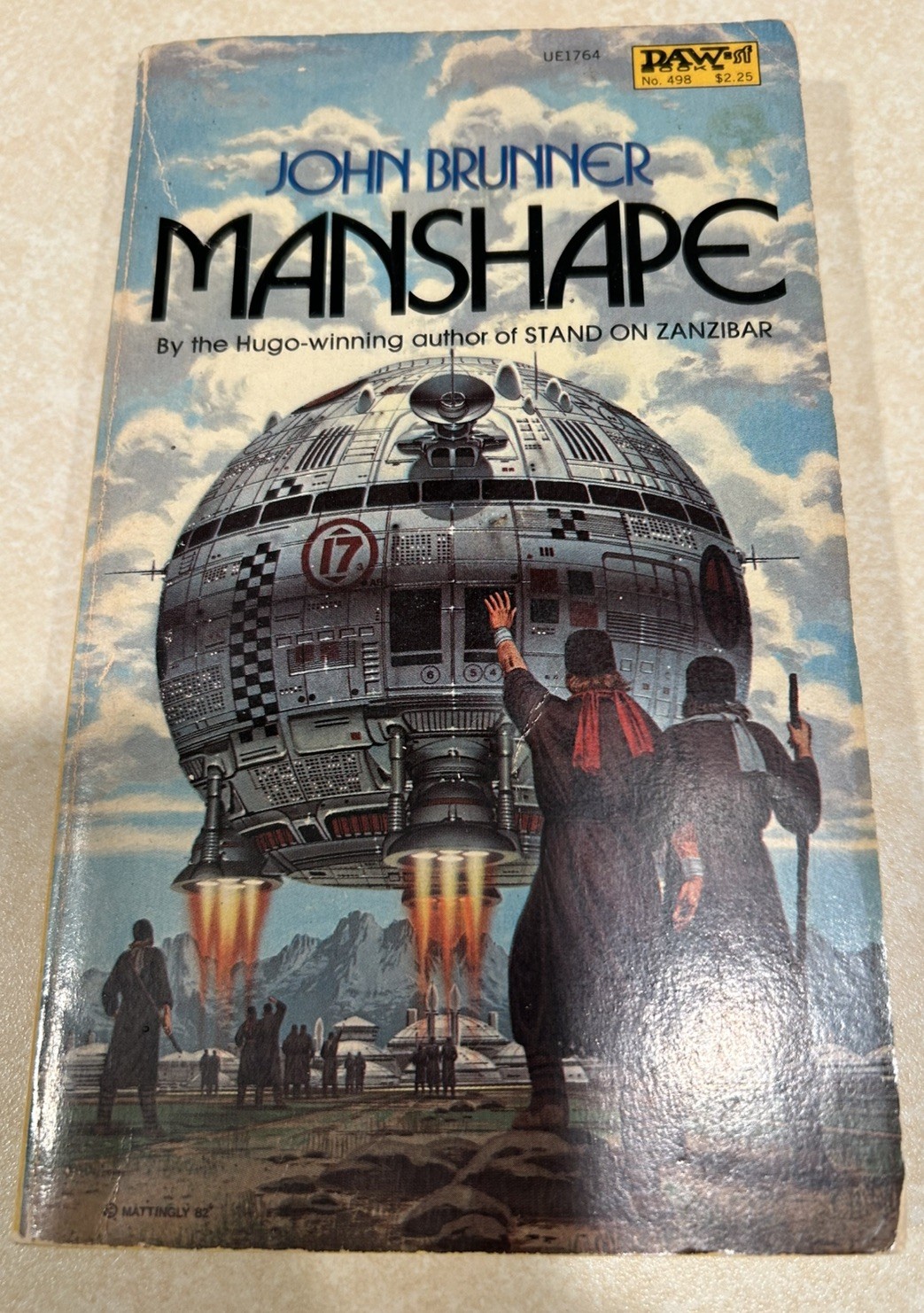 MANSHAPE BY JOHN BRUNNER 1982 VINTAGE DAW BOOKS SCIENCE FICTION Paperback Good