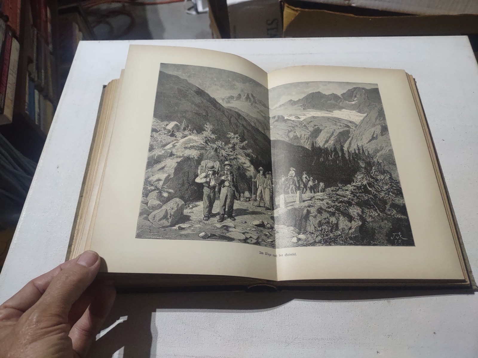 1895 DURCHS SCHWEIZERLAND GERMAN LANGUAGE HC BOOK BY WOLDEMAR KADEN SWITZERLAND