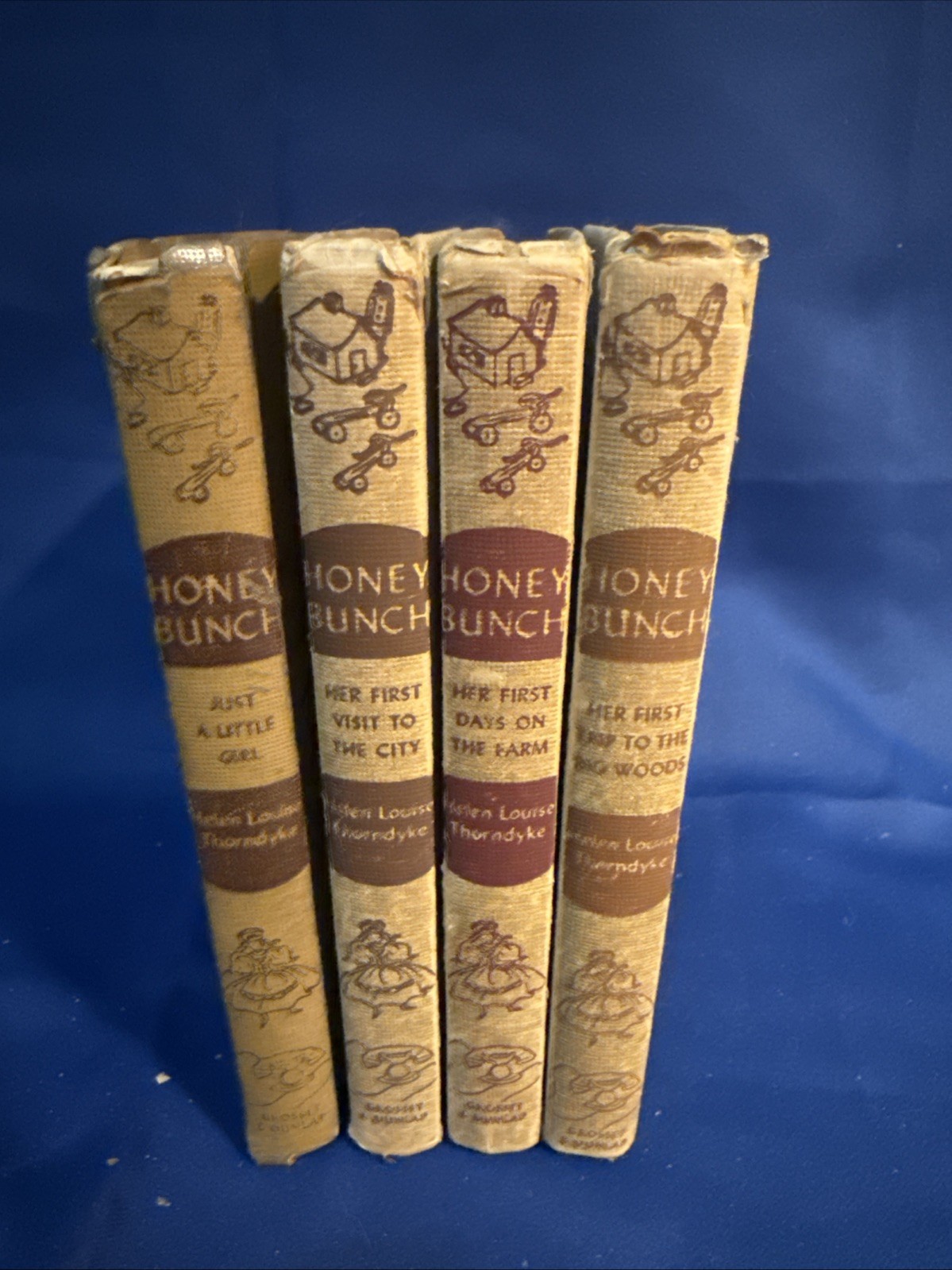 Lot of (4) Honey Bunch Books By Helen Louise Thorndyke 1923 & 1947