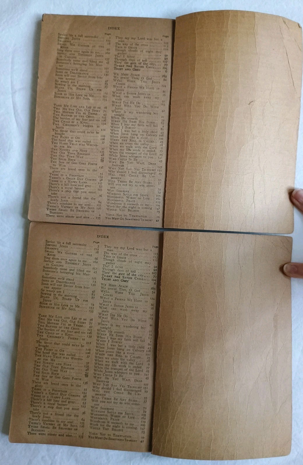 2 Antique 1908 Alexander’s Gospel Songs Hymnbooks Charles M. Alexander Hymnal