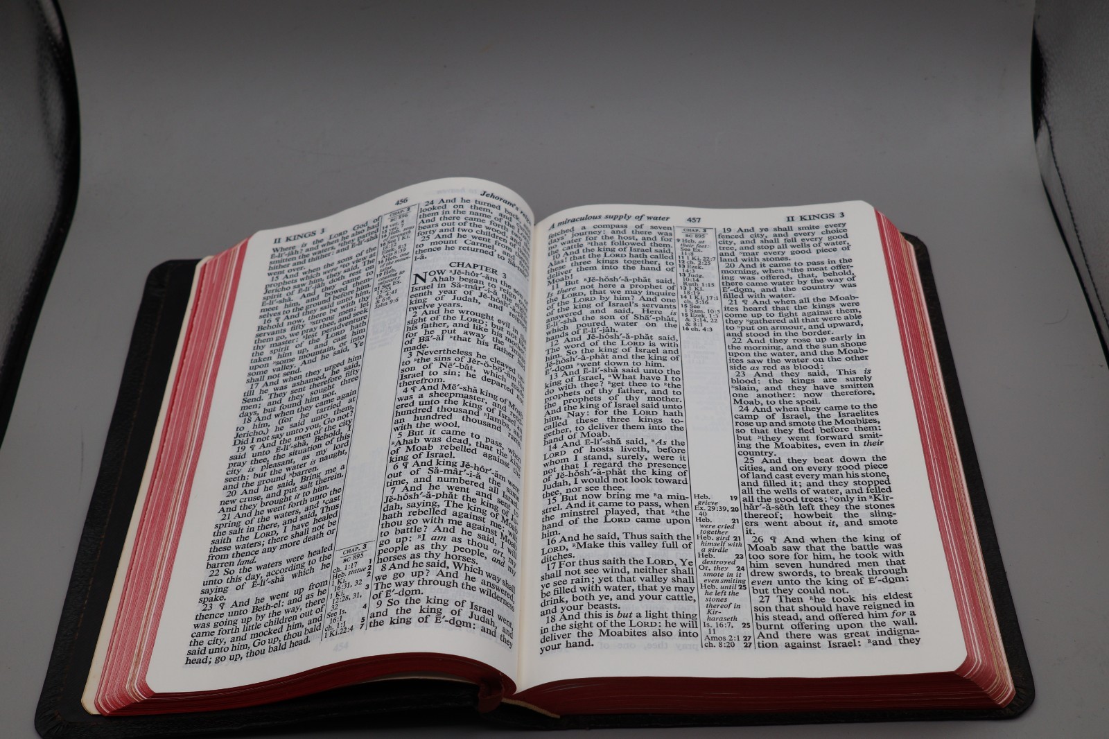 New King James Version Holy Bible Concordance Red Letter Bonded Leather
