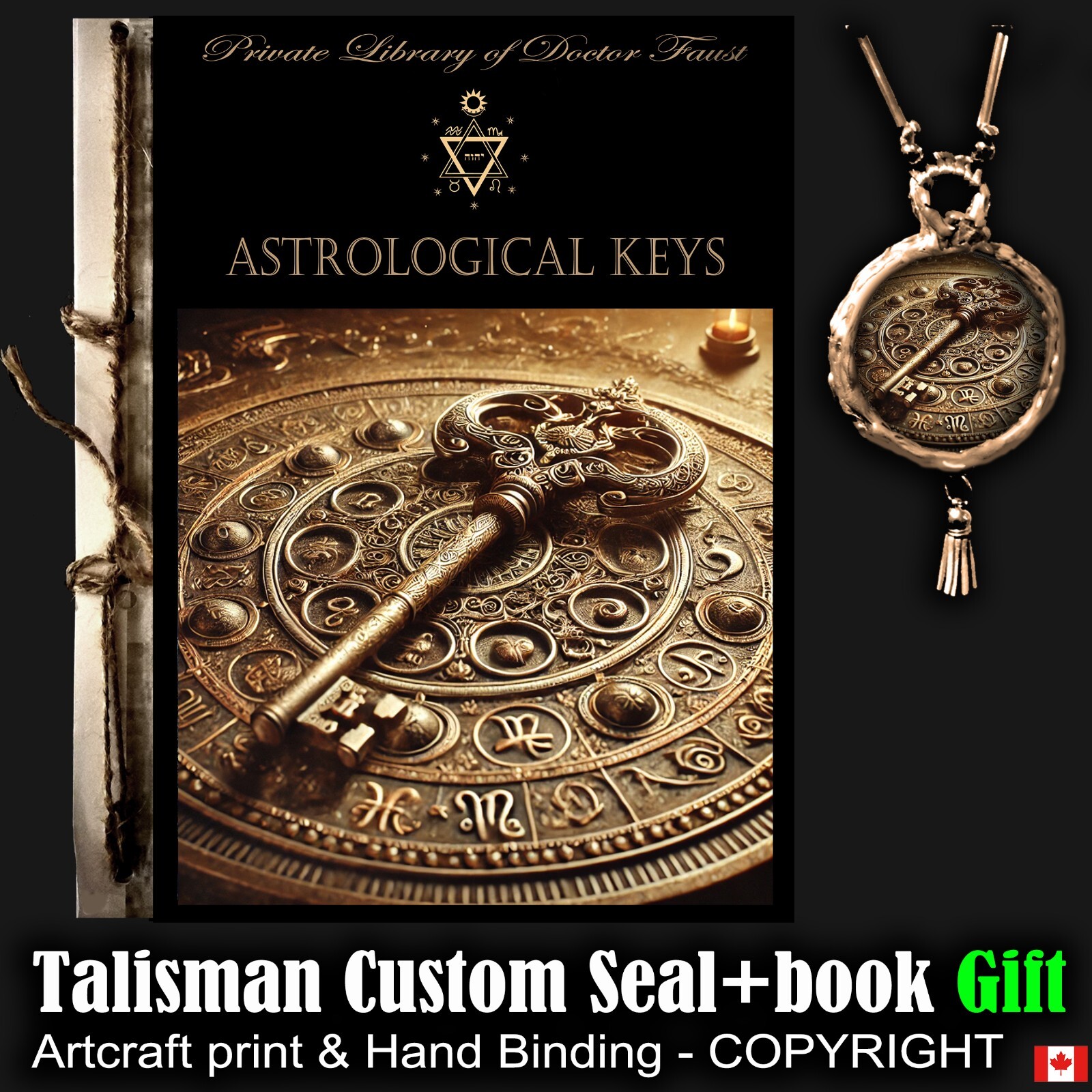 Forbidden Knowledge Book Occult Magic Hermetic Astrology Kabbalah Brotherhood