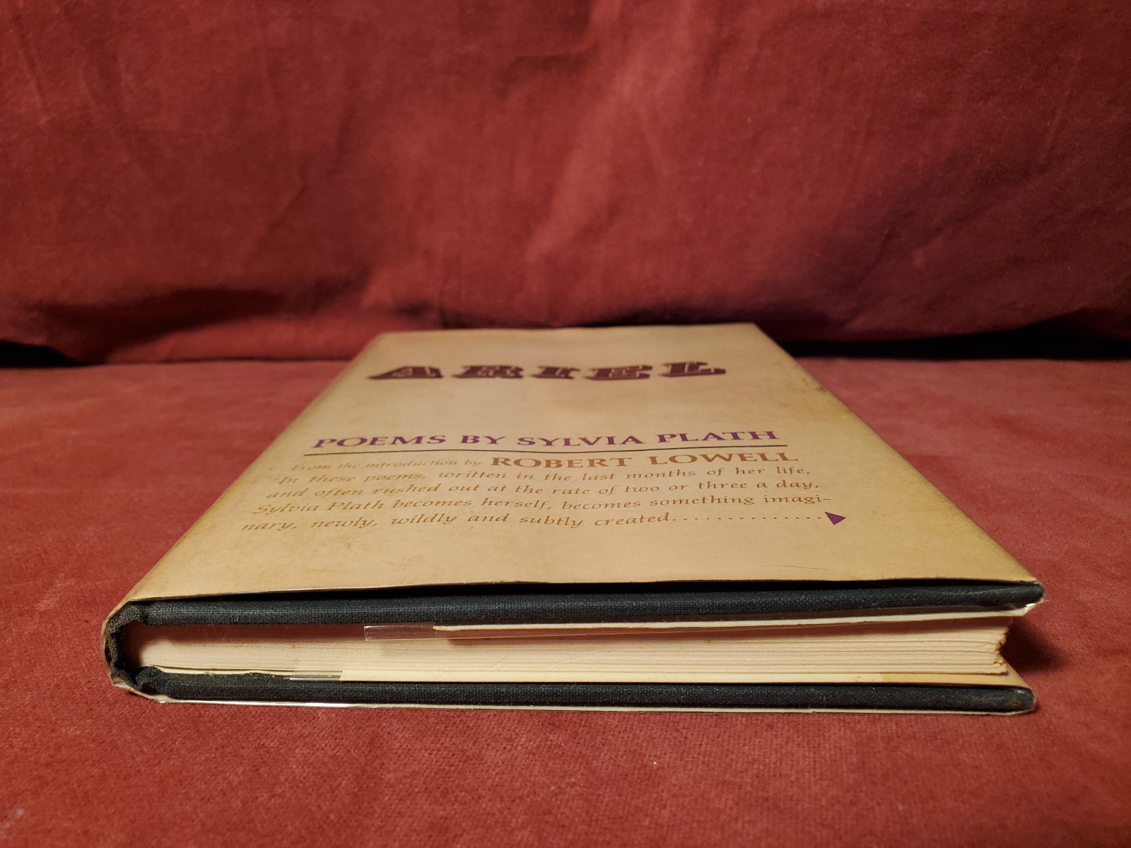 Sylvia Plath, Ariel 1966 First US Edition First Printing Hardcover in Dustjacket