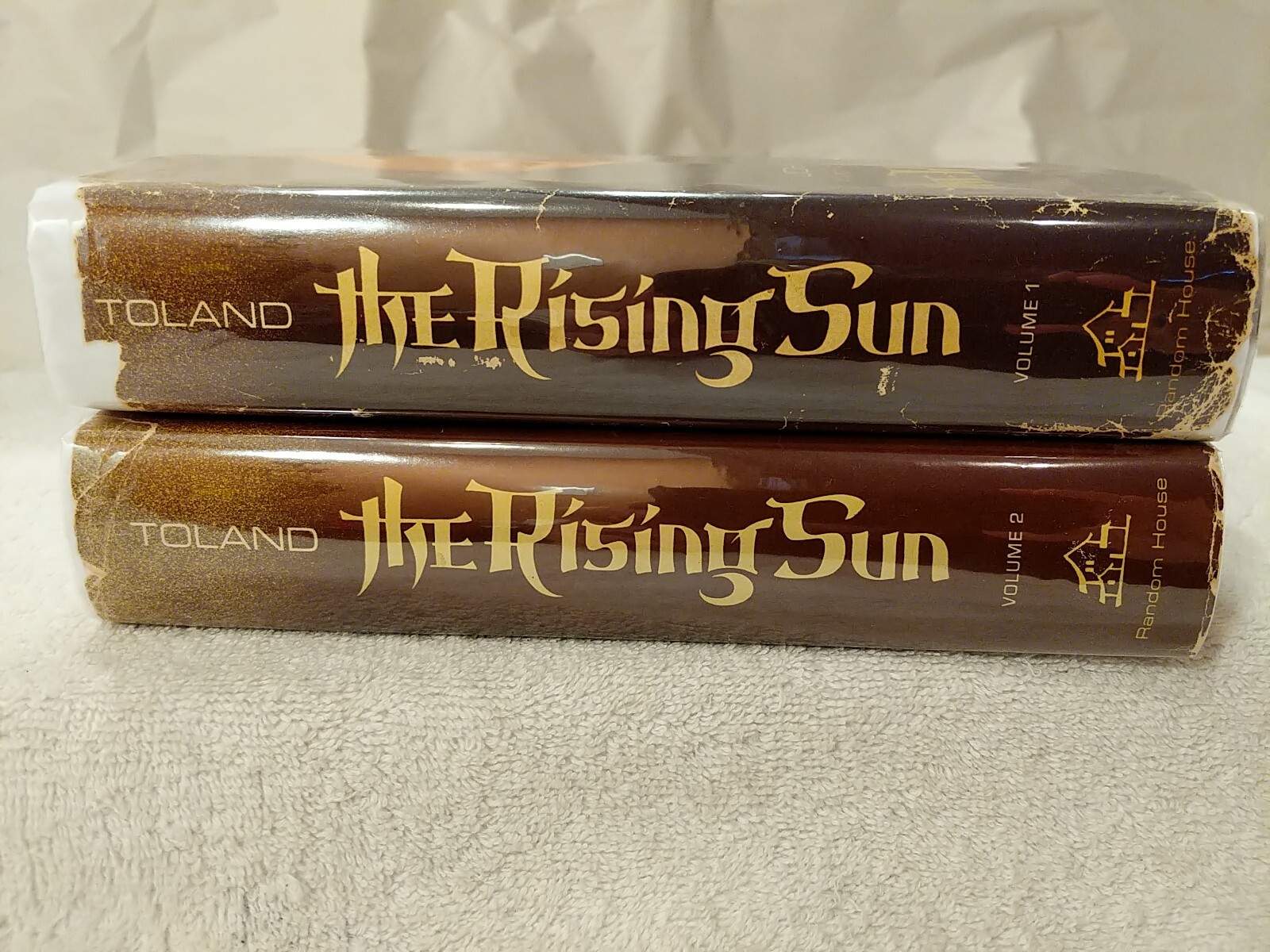 ??Signed THE RISING SUN by John Toland (1970) Book Club Ed. + Mylar ~ Signed!!!