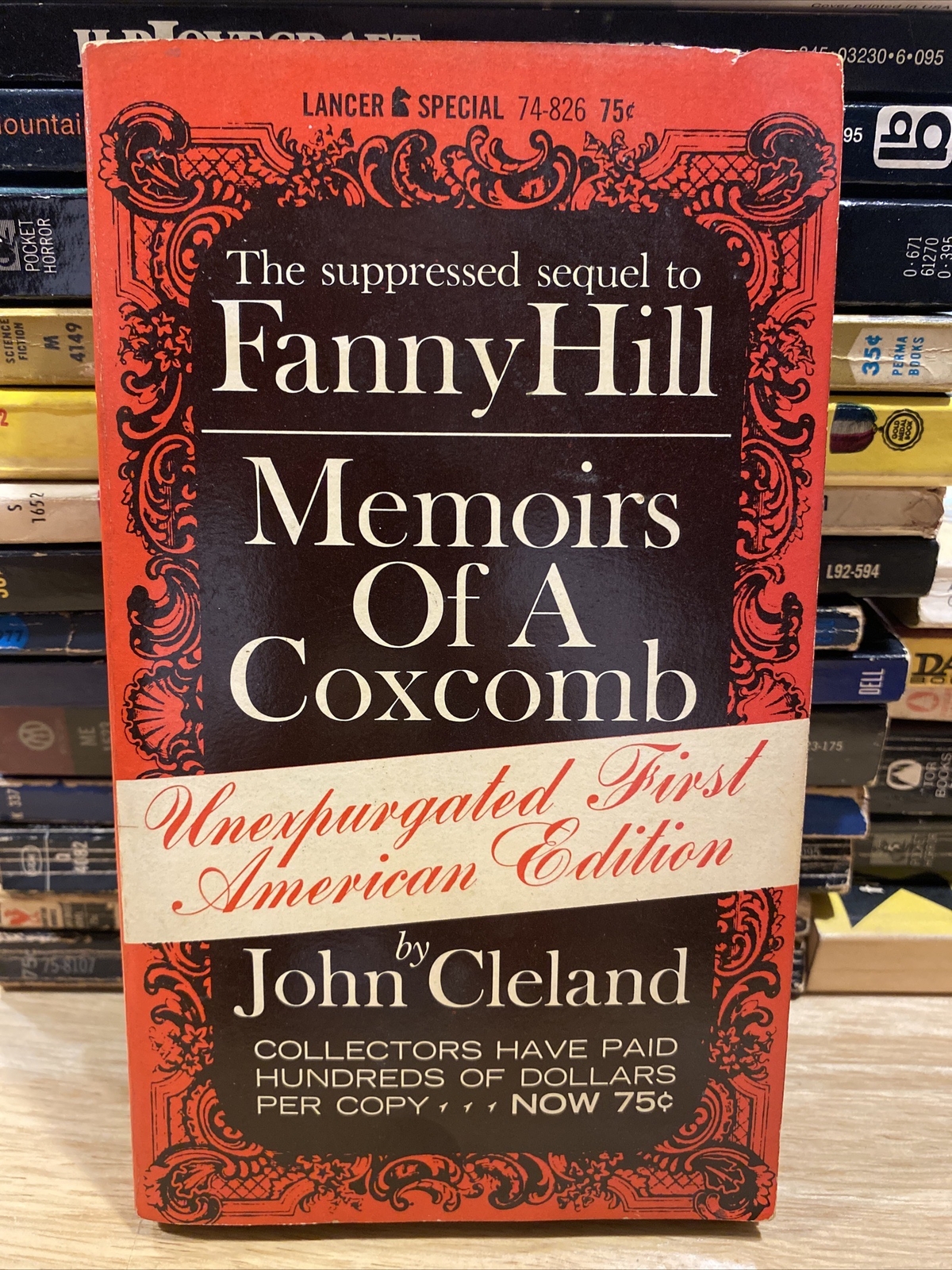 Memoirs of a Coxcomb by John Cleland-Vintage Lancer 1st Printing-1963