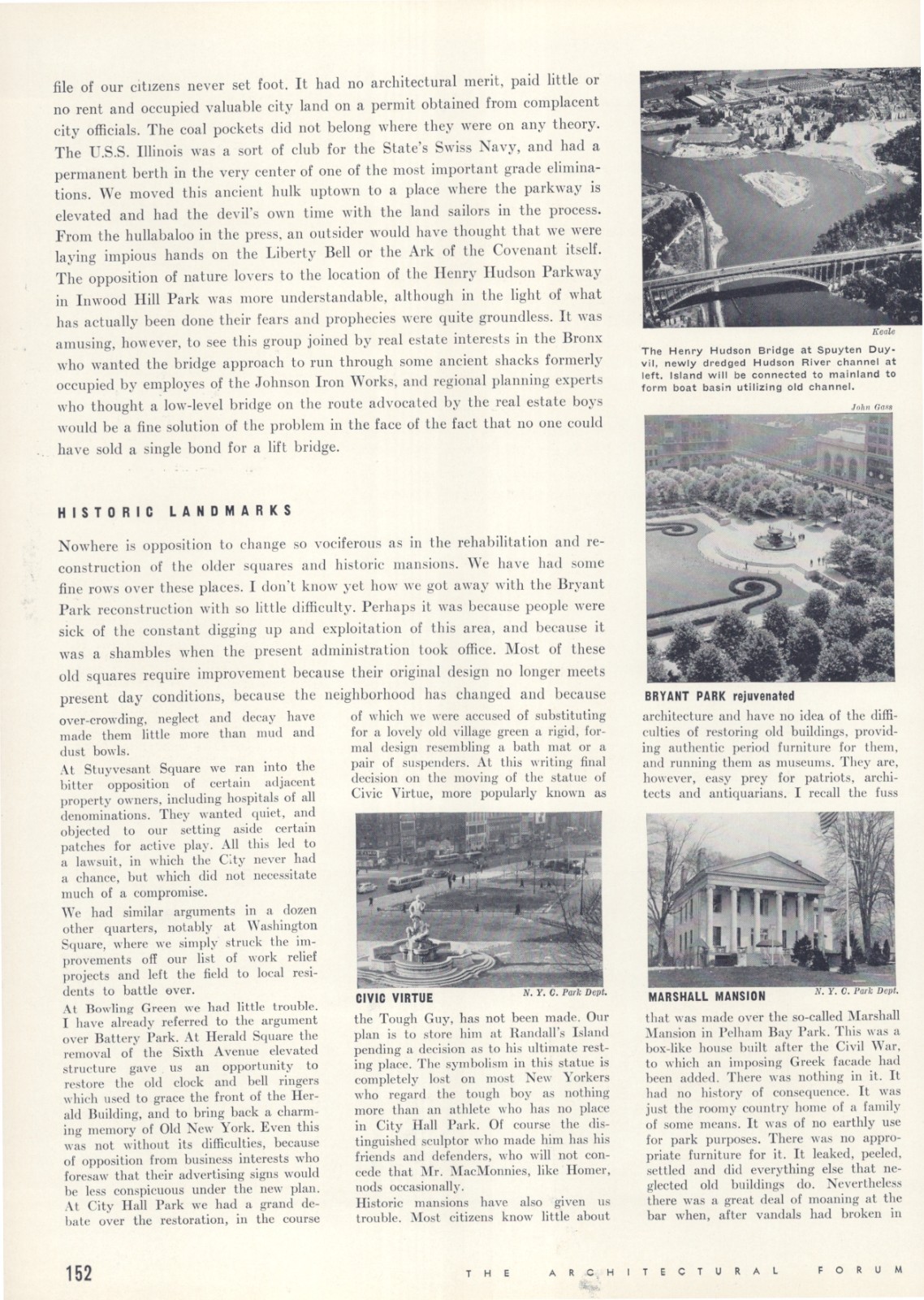 1940 Article * The Changing City by Robert Moses New York’s „Master Builder“