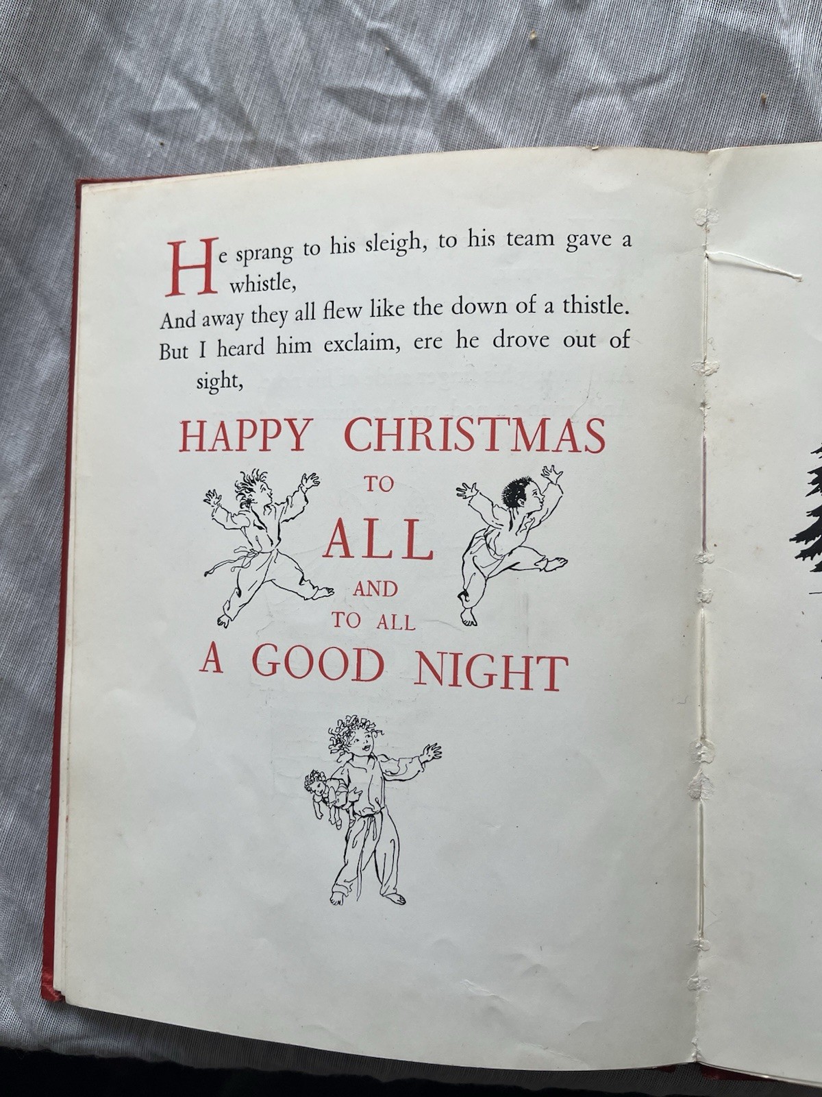 Clement C. Moore The Night Before Christmas Illustrated Arthur Rackham J.B. Lip…