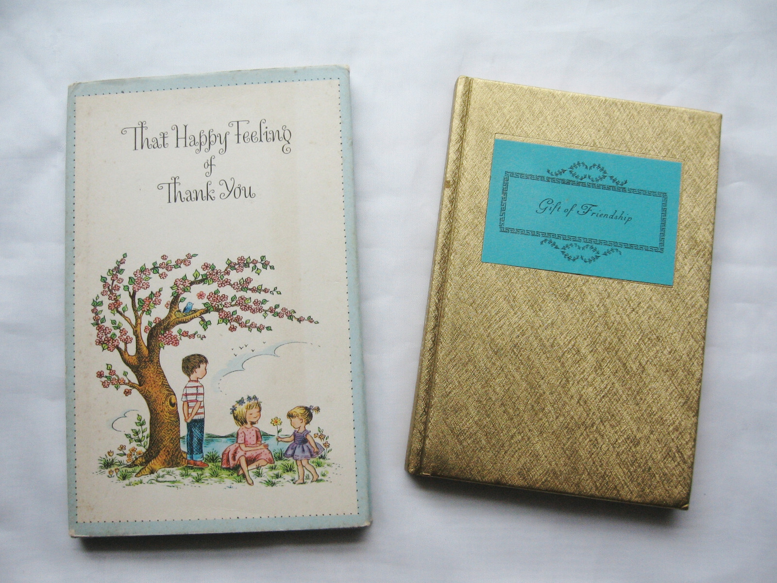 1960s Peter Pauper Press Gift of Friendship & That Happy Feeling of Thank You