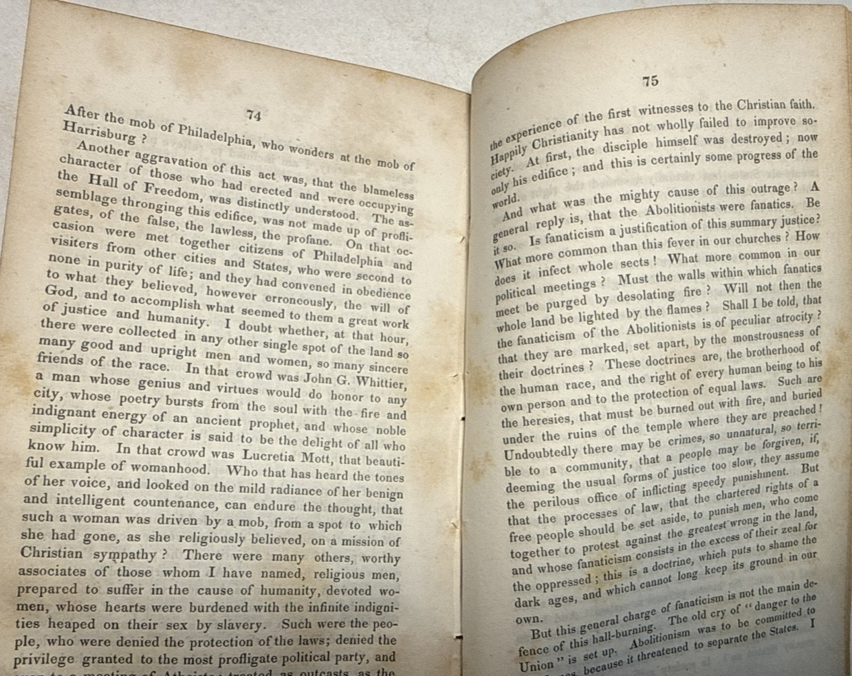 Remarks on Slavery Question Jonathan Phillips Channing 1839 1st ED Antique Book