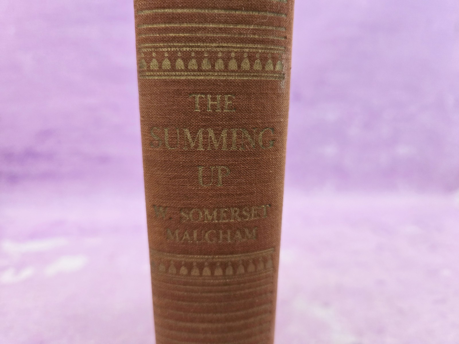 The Summing Up by W Somerset Maugham HC Hardcover Book 1940 VTG Life Art Views