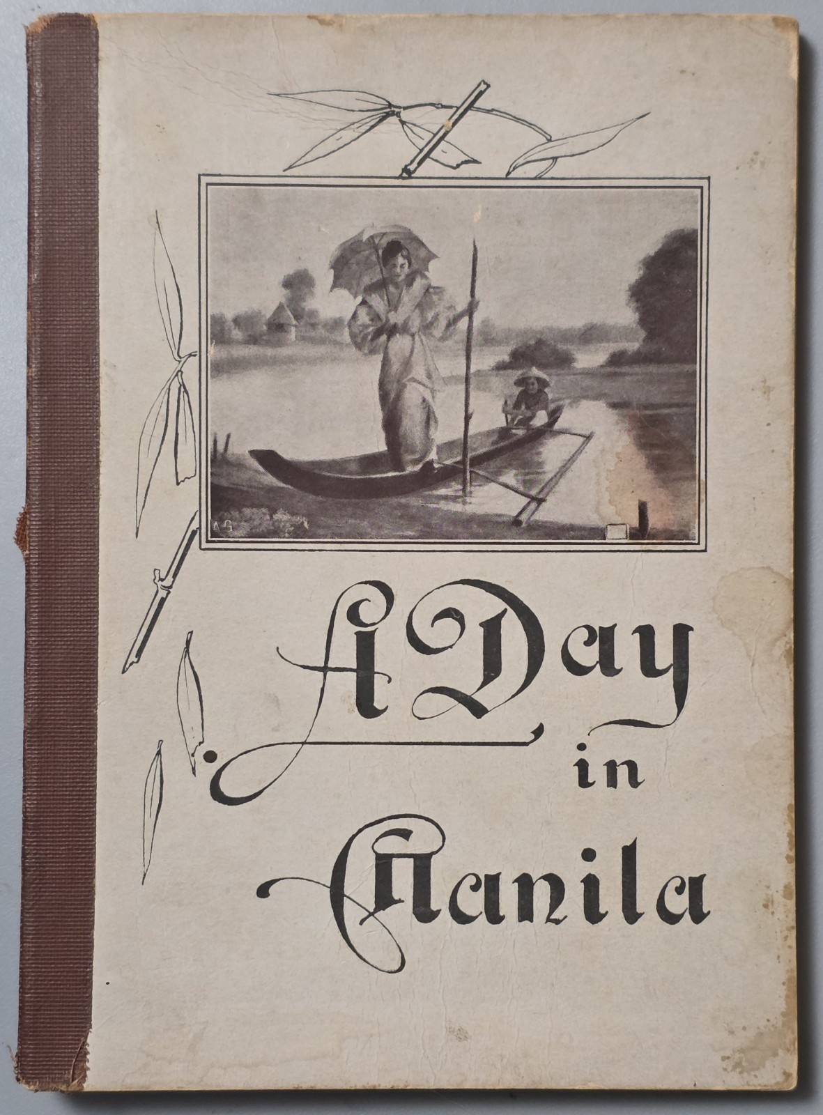 RARE A Day In Manila By Seddie L. Burkholder 1923-24 Philippines