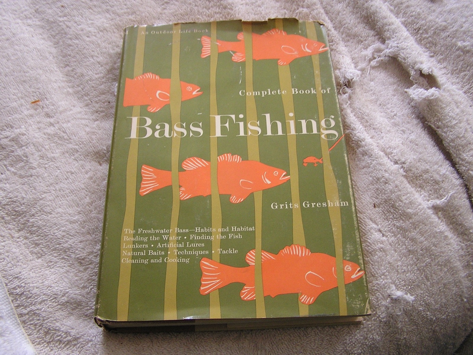 Complete Book Bass Fishing Grits Gresham 1971 Fourth Printing Signed