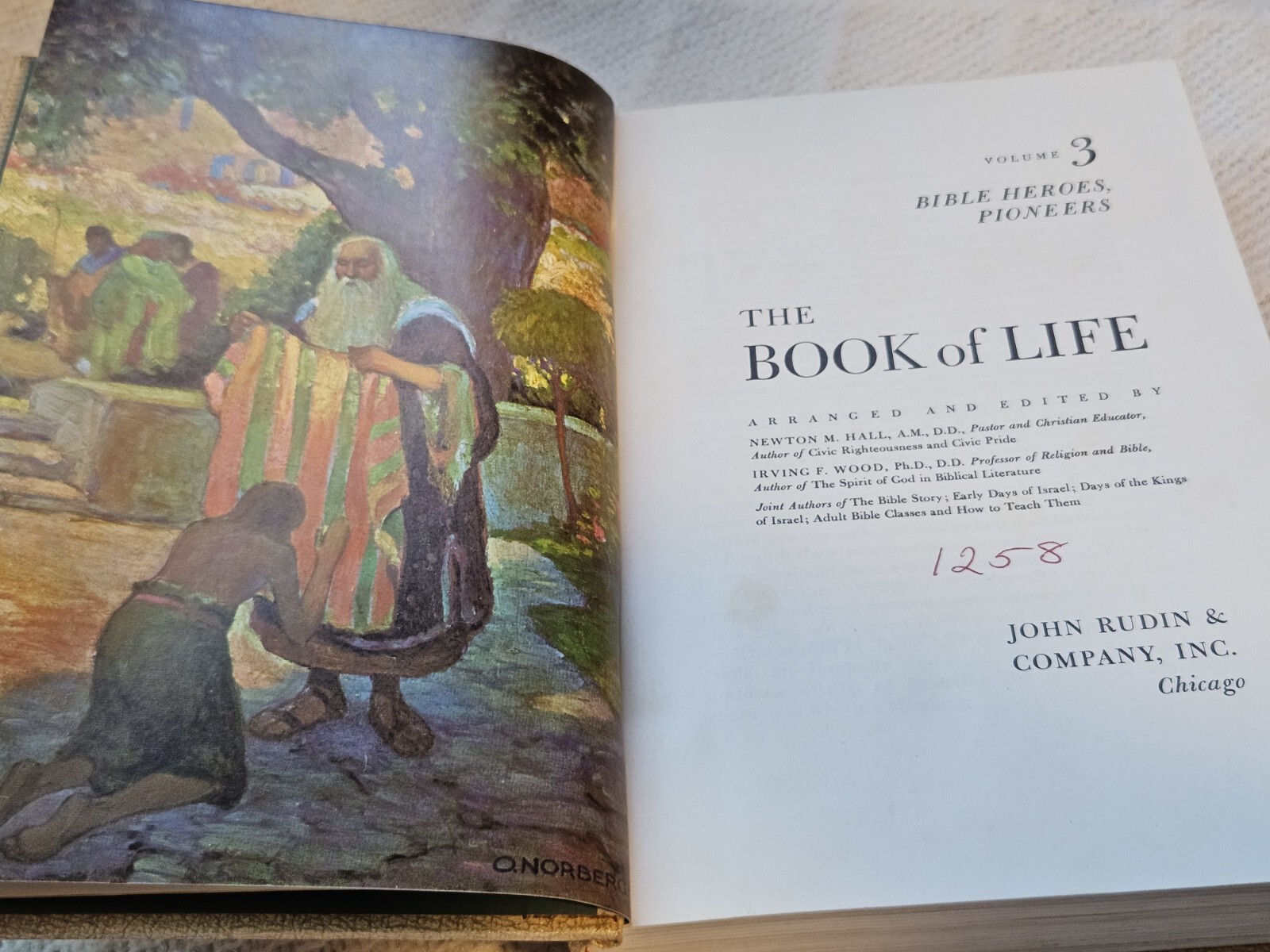 The Book Of Life, Vol. 3, Bible Heroes, Pioneers, 1962, RARE Vintage Hardcover