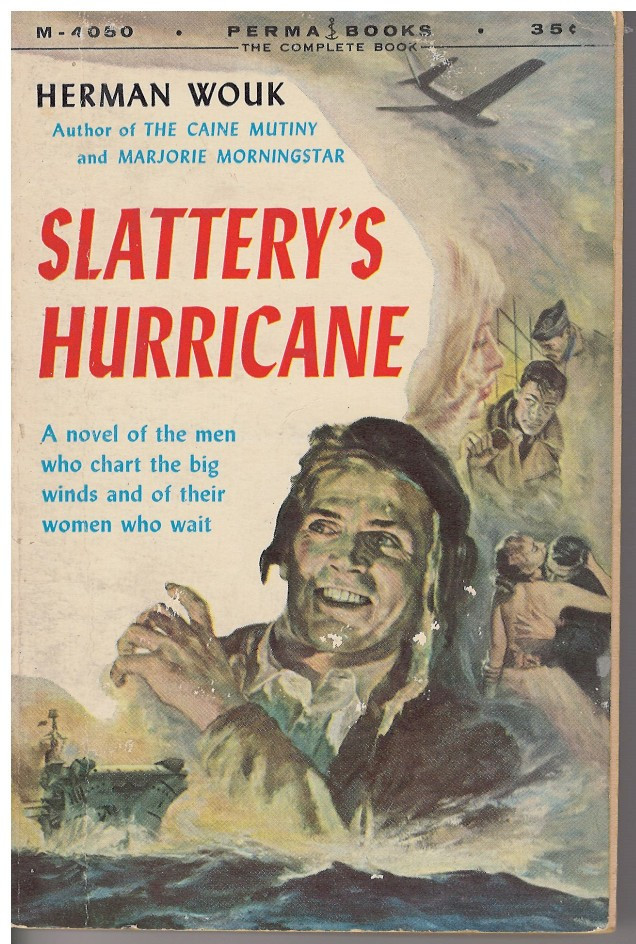 SLATTERY’S HURRICANE by Herman Wouk 1st Permabooks M4050 Very Good Vintage