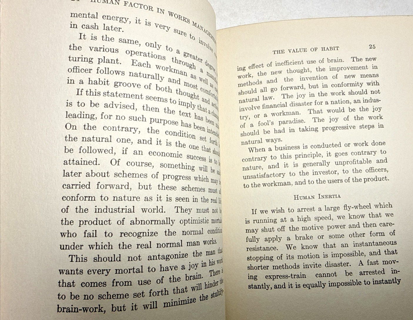 The Human Factor in Works Management James Hartness 1912 1st ED Antique Book