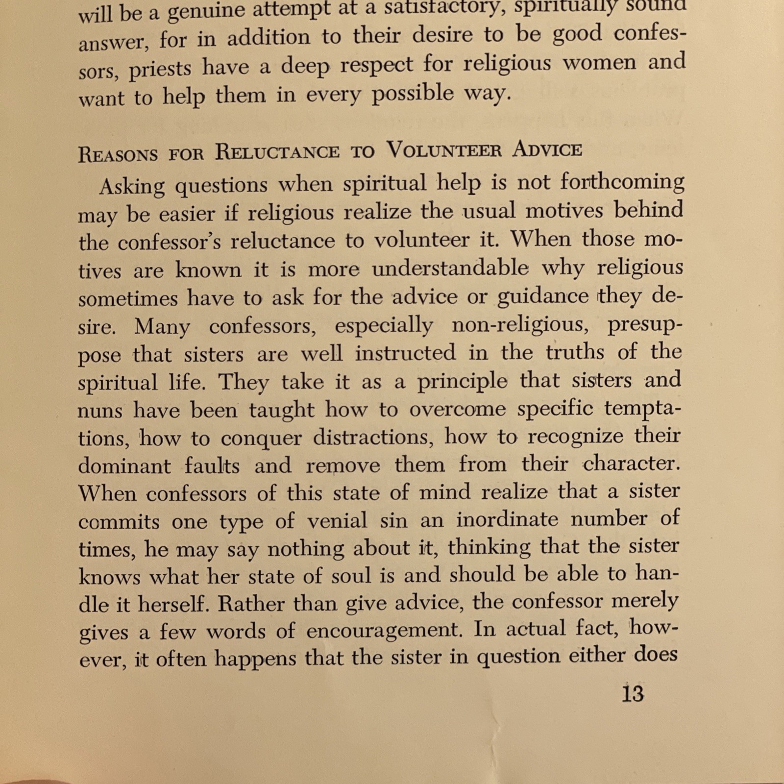 Fr. Kevin O’Rourke, O.P. : Sisters‘ Weekly Confession (A Cross & Crown Reprint)