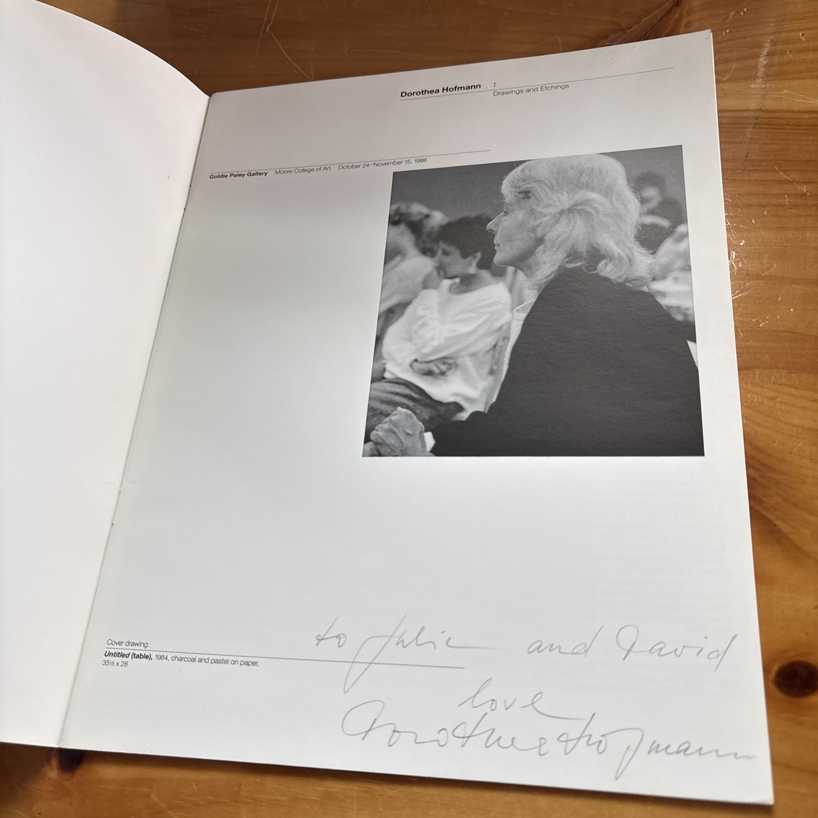 Dorothea Hofmann Drawings and Etchings 1986 Signed Goldie Paley Gallery Catalog