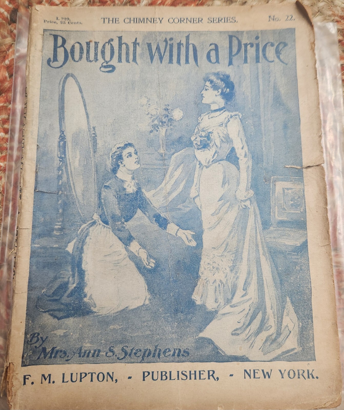 Bought with a price antique print NO.22 by Mrs Ann S. Stephens