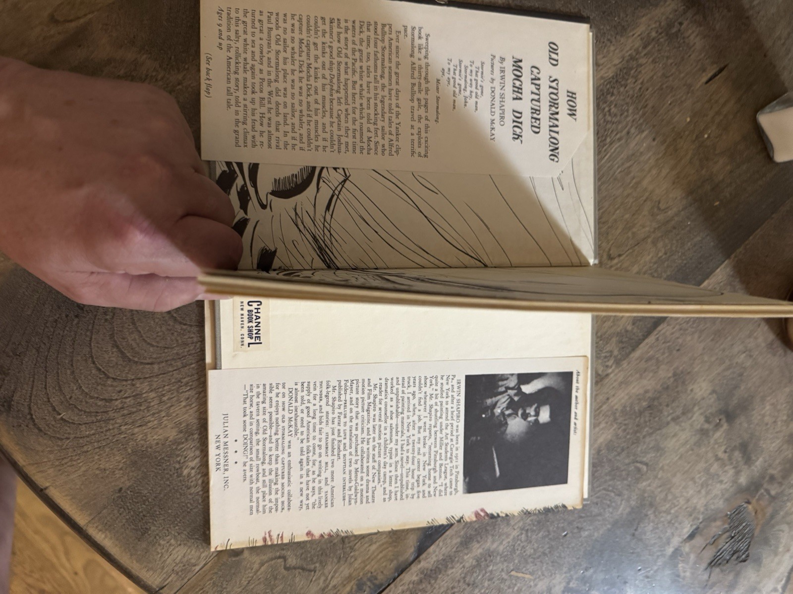 How Old Stormalong Captured Mocha Dick Irwin Shapiro 1942 Hardcover First Ed